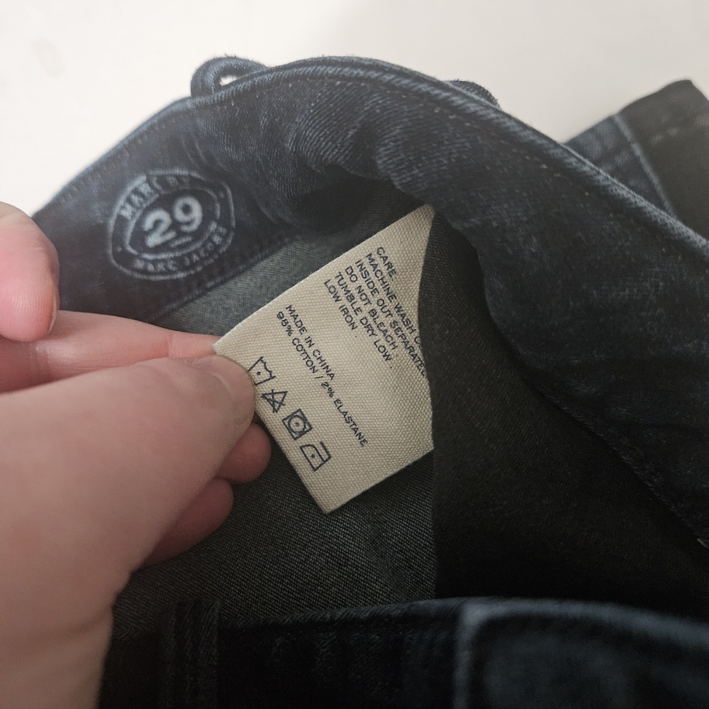 Marc By Marc Jacobs Dark Wash Mid Rise Patchwork Skinny Jeans Size 29! - Picture 5 of 8